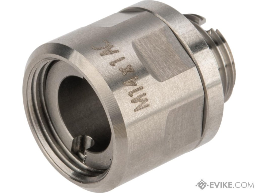 CNC ステンレススチール ねじ込み式　サプレッサーアダプター TM ピストルバレル用 の画像
