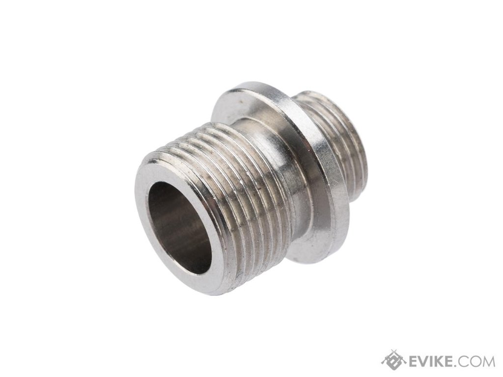 CNC Stainless Steel Threaded Suppressor Adapter for TM Pistol Barrelsの画像