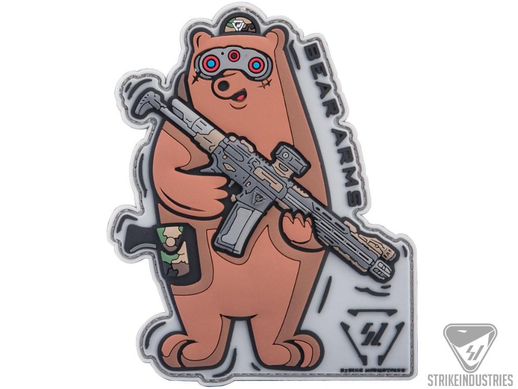 Strike Industries "Bear Arms" PVC Morale Patchの画像