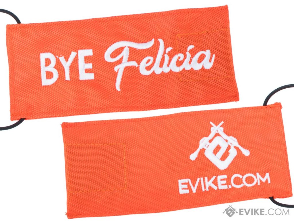 Evike.com タクティカル エアソフト バレル カバー バンジー コード付き (モデル: Bye Felicia / オレンジ / L)の画像