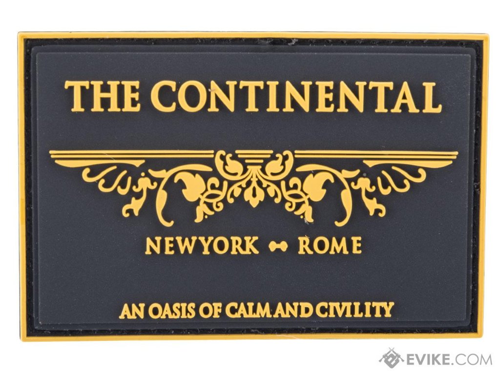 Evike.com「ザ・コンチネンタル」PVC 士気パッチの画像