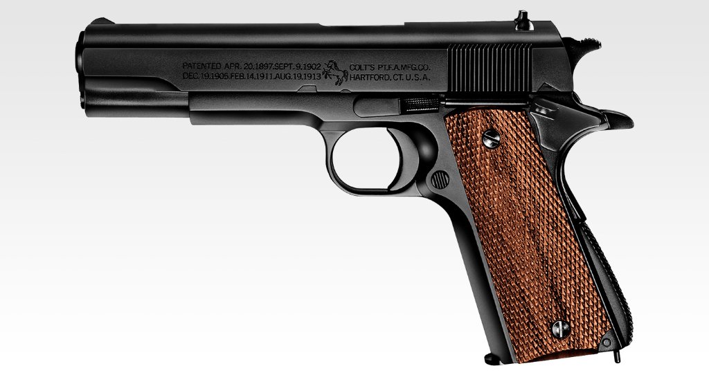 コルト M1911A1ガバメント【ホップアップ】エアーハンドガン（10才用モデル）の画像