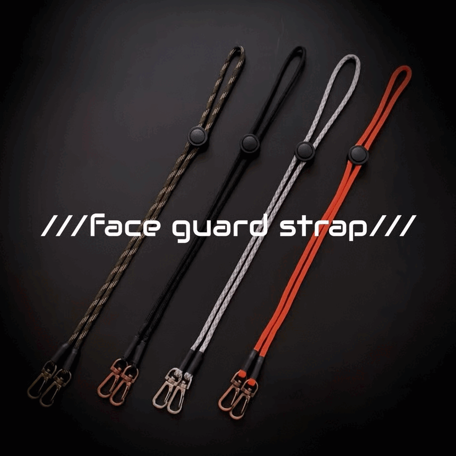 TMcraft　フェイスガードストラップ［グリーン系迷彩／グレーホワイト／オレンジ／ブラック］の画像