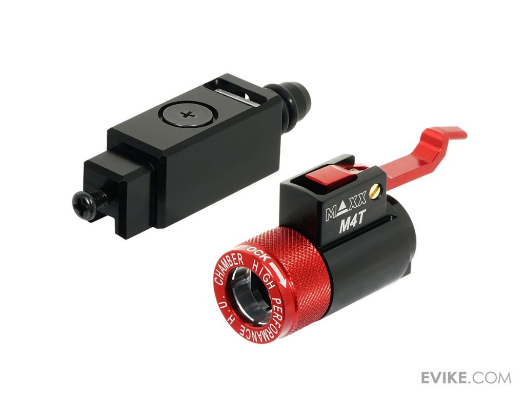 Maxx Model CNCアルミ製M4Tホップアップチャンバー（アジャスター付き）東京マルイMWS M4ガスブローバックライフル用の画像