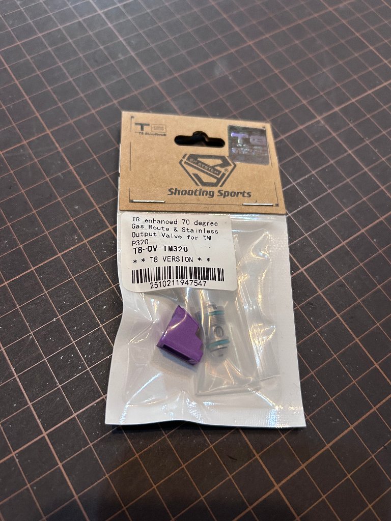 T8 SP SYSTEM 強化ガスルートパッキン ＆ ステンレス放出バルブセット 東京マルイ SIG P320 GBB マガジン用の画像