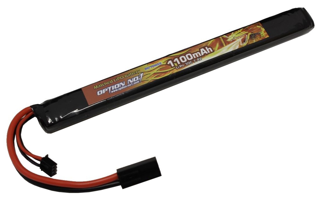 リポバッテリー LiPo 1100mAh 7.4v AKタイプ GB-0026Mの画像