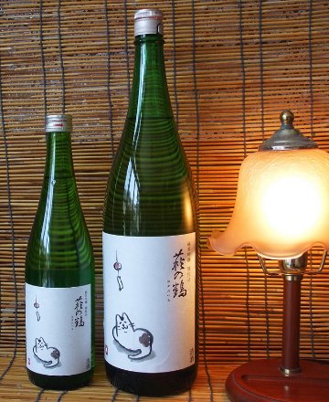 発売 夏酒 萩の鶴　純米吟醸　別仕込み　　夕涼み猫の画像