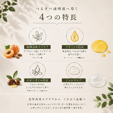 【naarak】ナーラック エクスフォリエーティング バスボディスクラブ ストロベリーの画像
