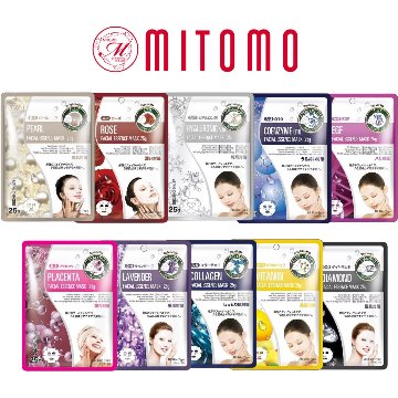 【10枚セット】美友（MITOMO）ナチュラル　フェイシャルエッセンスマスクの画像