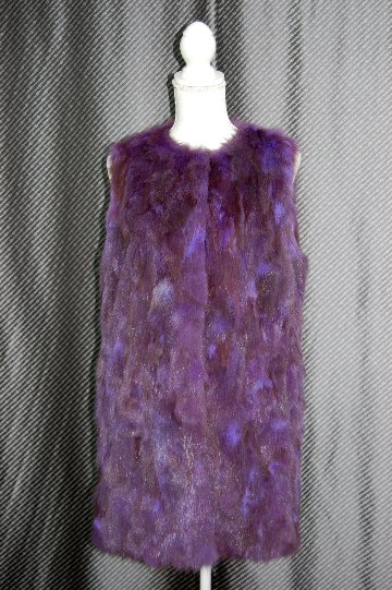 ロシアンセーブル　ピースロングベストの画像