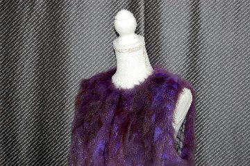 ロシアンセーブル　ピースロングベストの画像