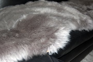 長毛ムートン　2枚物ラグ（170cm）の画像