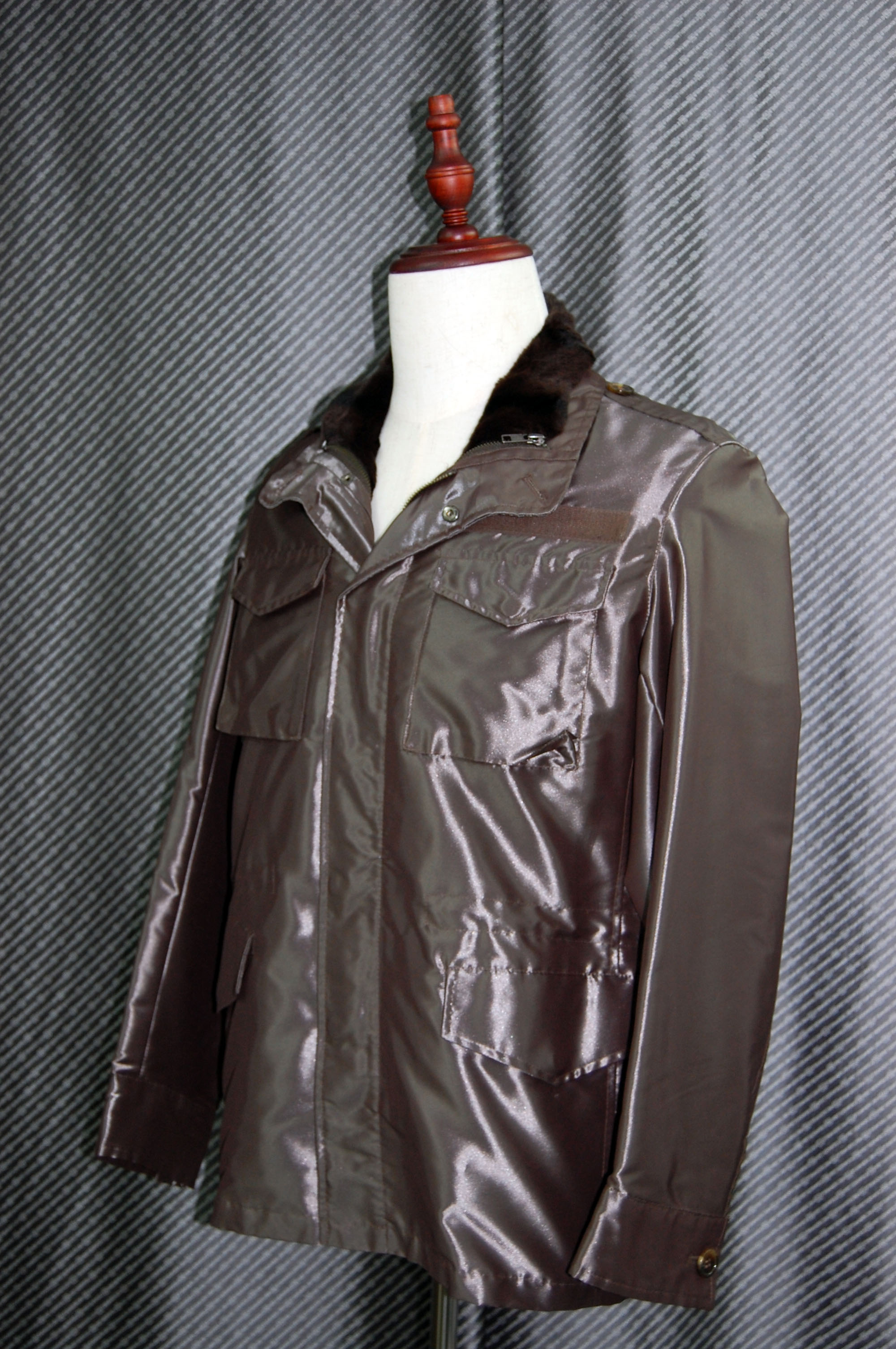 Men'sウィーゼルライナー付　ミリタリーシャイニージャケットの画像