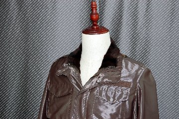 Men'sウィーゼルライナー付　ミリタリーシャイニージャケットの画像