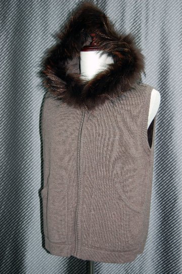 Men'sシェアードラビット＆カシミヤ混ウールニットライナー付　シルクコート　チャイナラクーントリムの画像