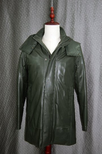 JEAN-LOUIS SCHERRER　Men'sラムレザー＆ダウン　フーディーコートの画像