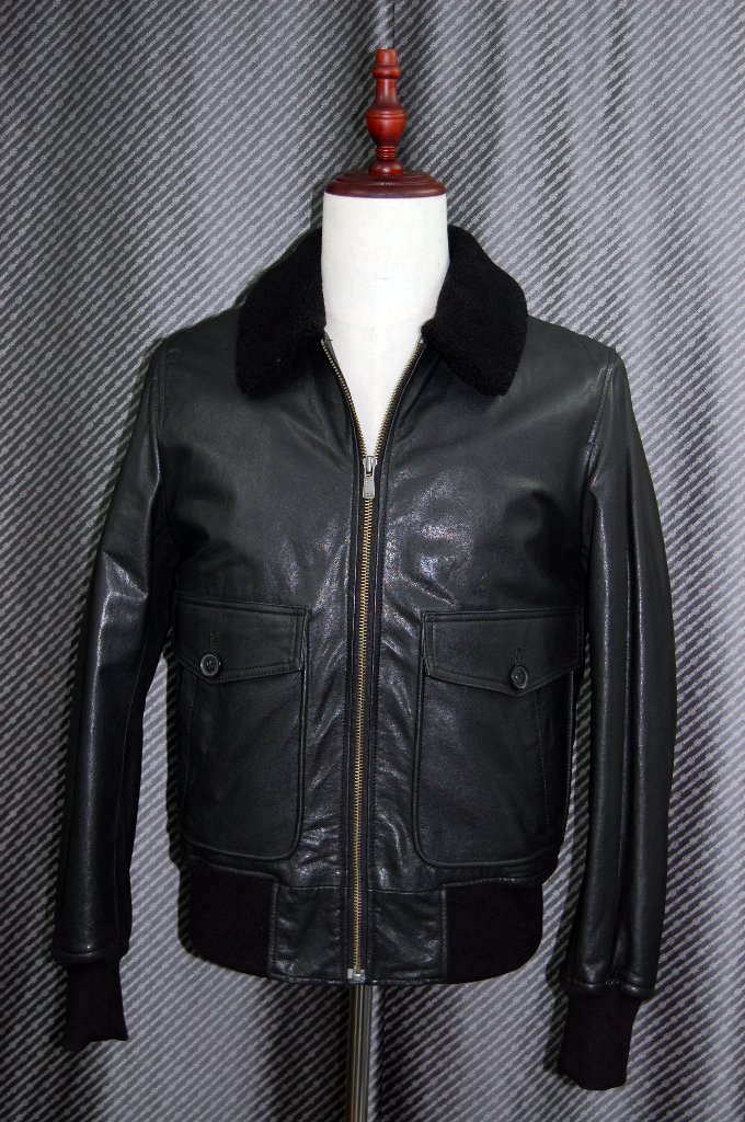 Men'sラムレザー　ブルゾンの画像