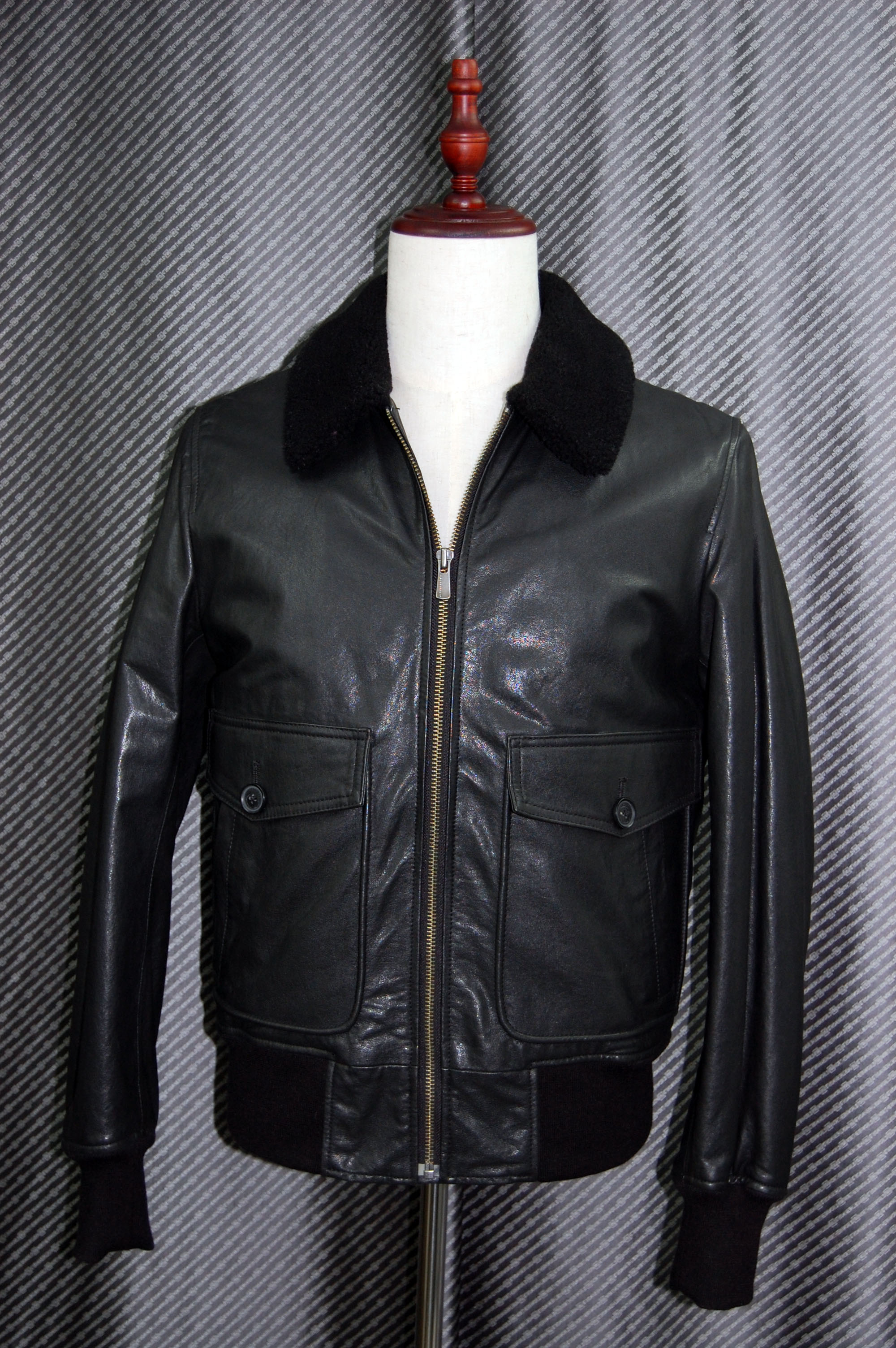 Men'sラムレザー　ブルゾンの画像