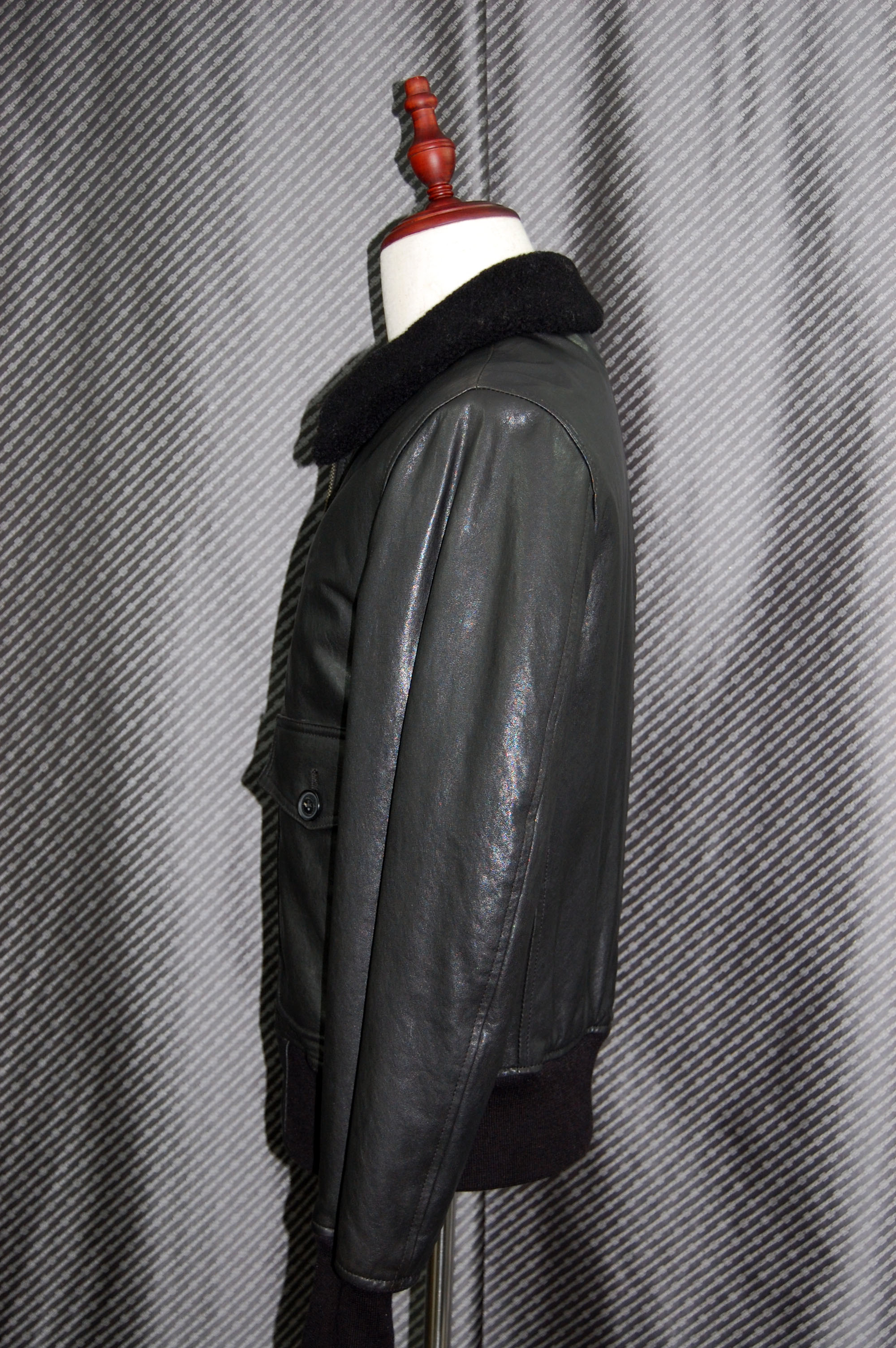 Men'sラムレザー　ブルゾンの画像