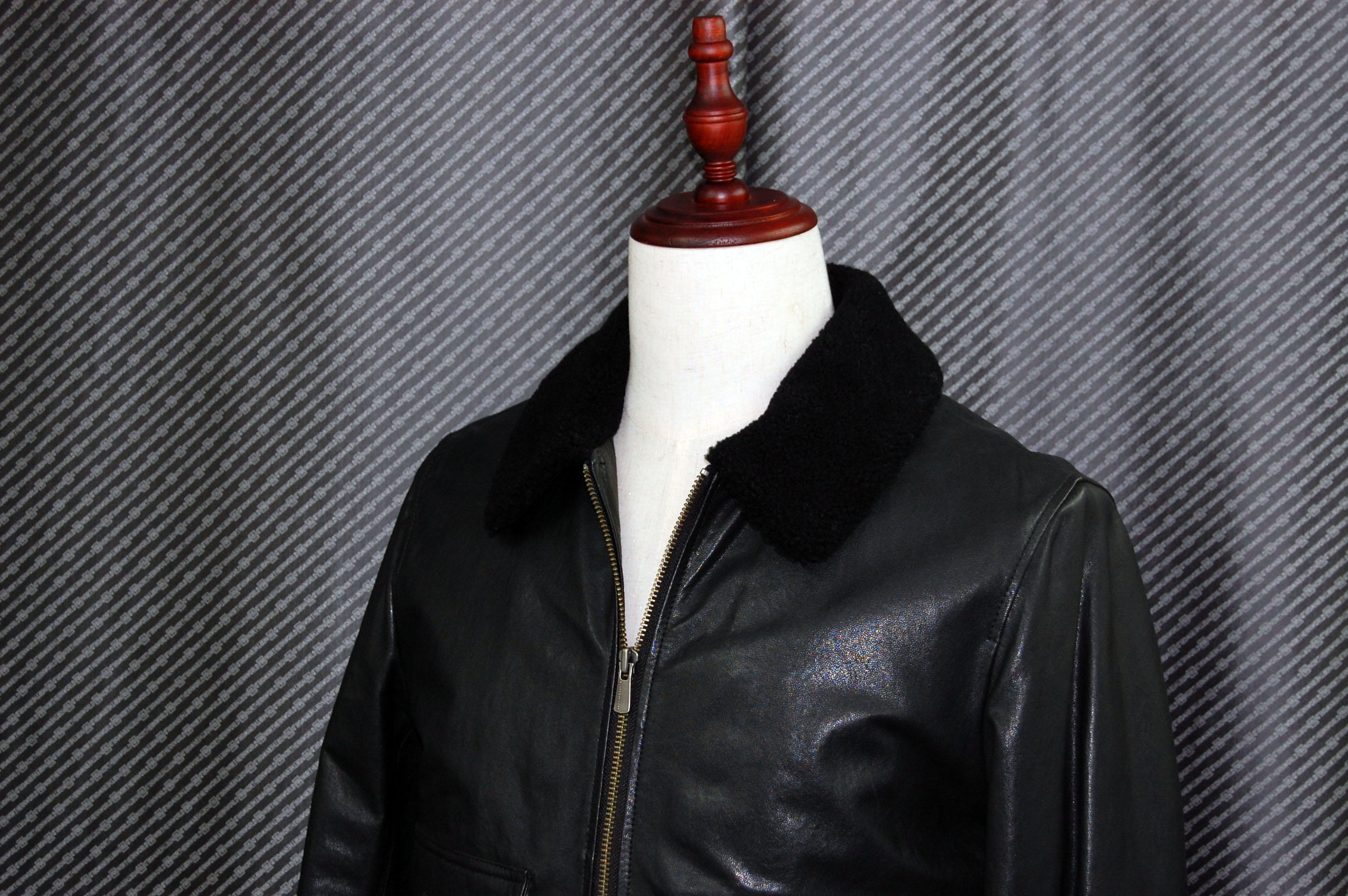 Men'sラムレザー　ブルゾンの画像