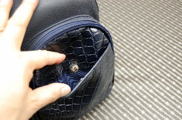 クロコ＆カーフレザー　ボディーバッグの画像