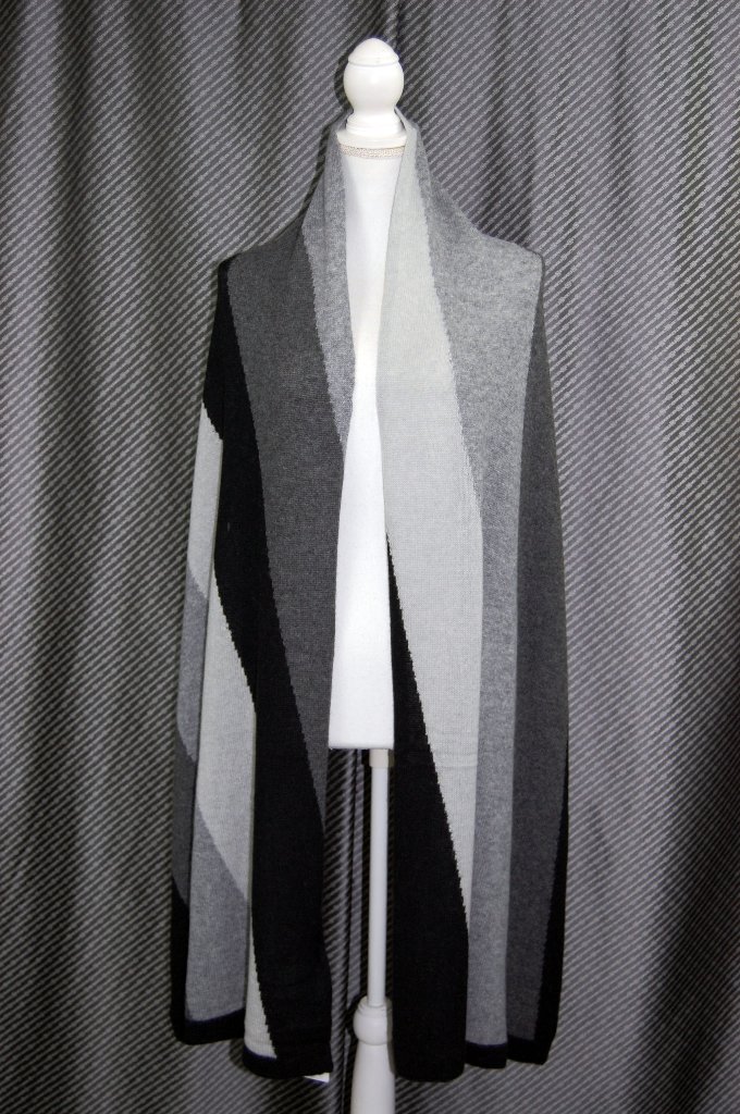 カシミヤニット　大判ストールの画像