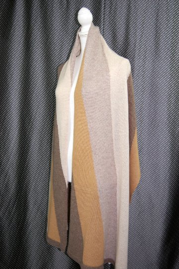カシミヤニット　大判ストールの画像