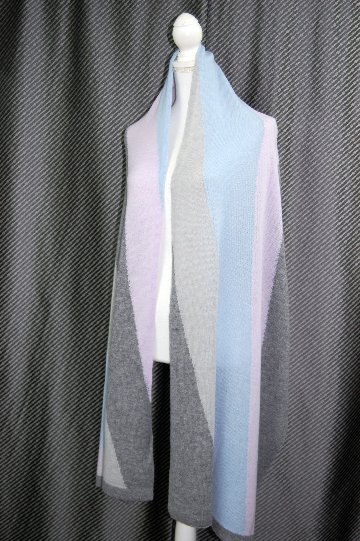 カシミヤニット　大判ストールの画像