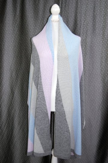 カシミヤニット　大判ストールの画像