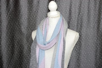 カシミヤニット　大判ストールの画像