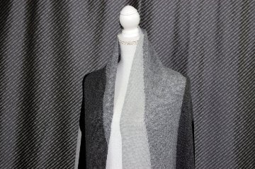 カシミヤニット　大判ストールの画像