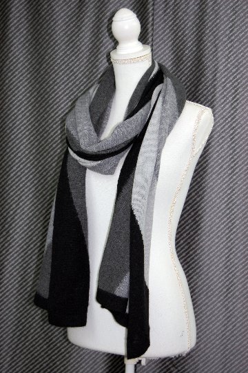 カシミヤニット　大判ストールの画像