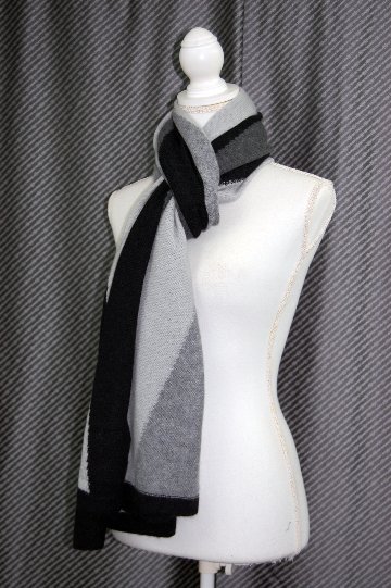 カシミヤニット　大判ストールの画像