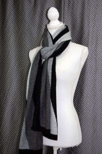 カシミヤニット　大判ストールの画像