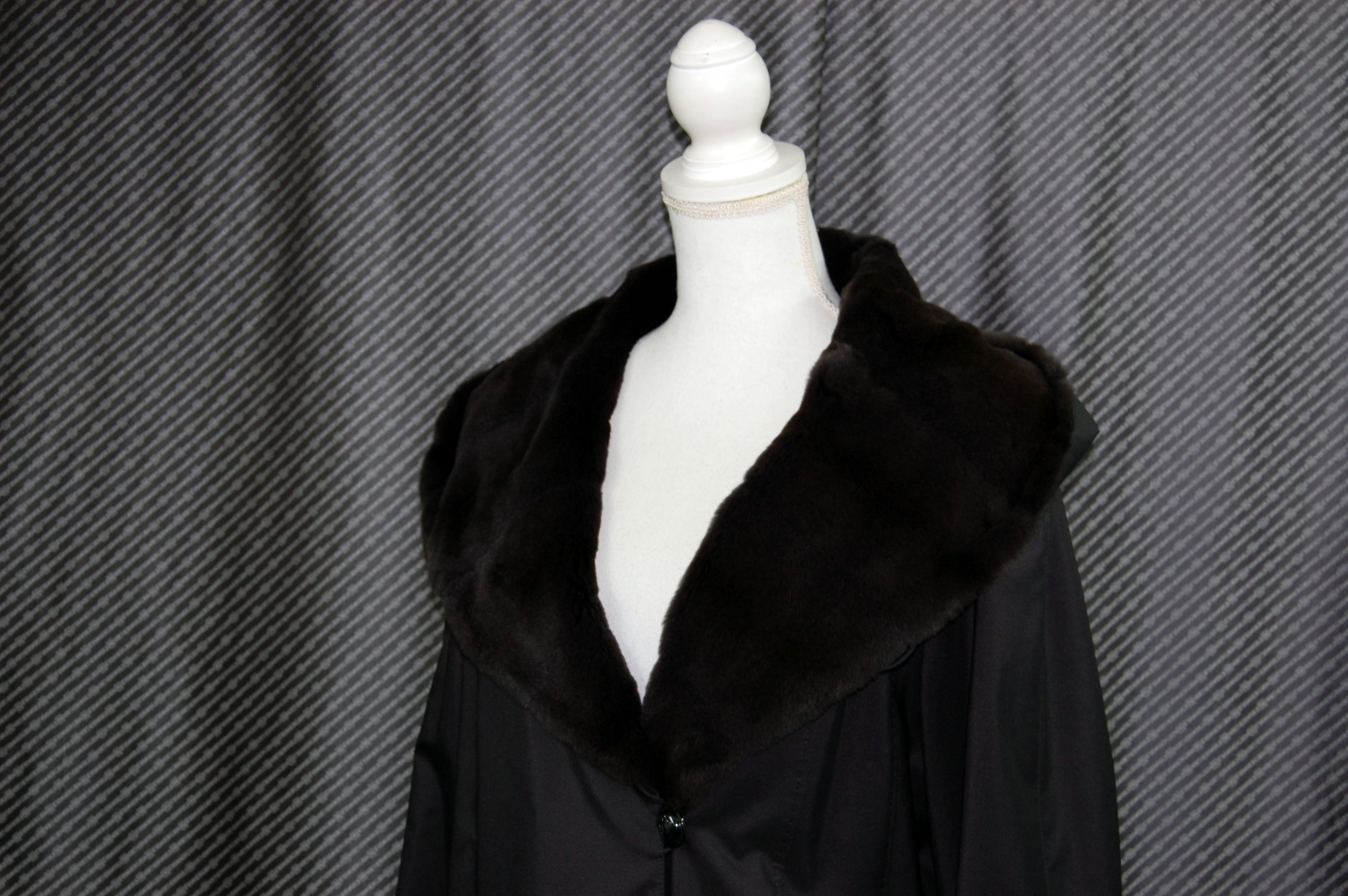 プラックトウィーゼルライナー付　フーディーロングコートの画像