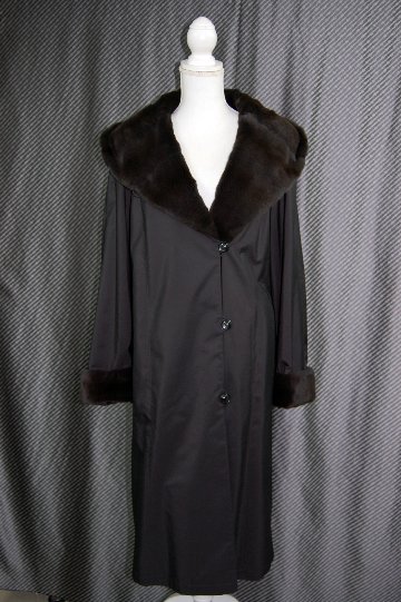 プラックトウィーゼルライナー付　フーディーロングコートの画像