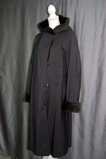 プラックトウィーゼルライナー付　フーディーロングコートの画像