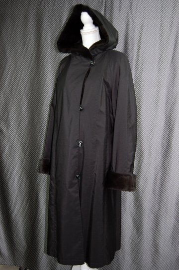 プラックトウィーゼルライナー付　フーディーロングコートの画像