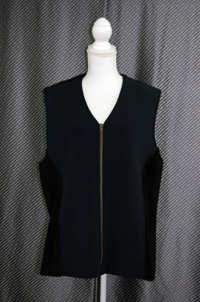 ムートンダブルフェイス＆ストレッチポリ　ベストの画像