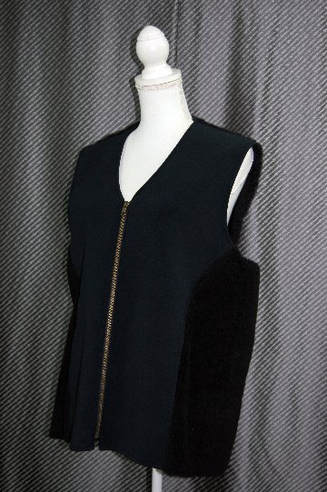 ムートンダブルフェイス＆ストレッチポリ　ベストの画像