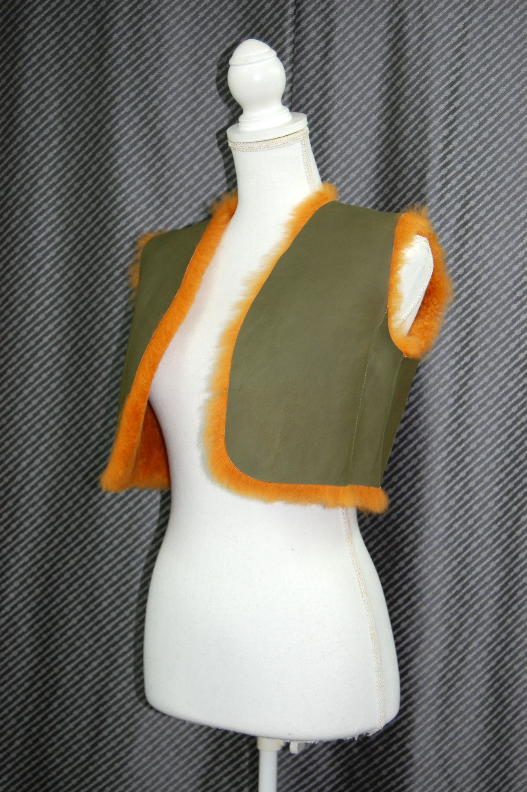 カシミヤゴート　ダブルフェイスジレの画像