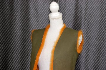 カシミヤゴート　ダブルフェイスジレの画像