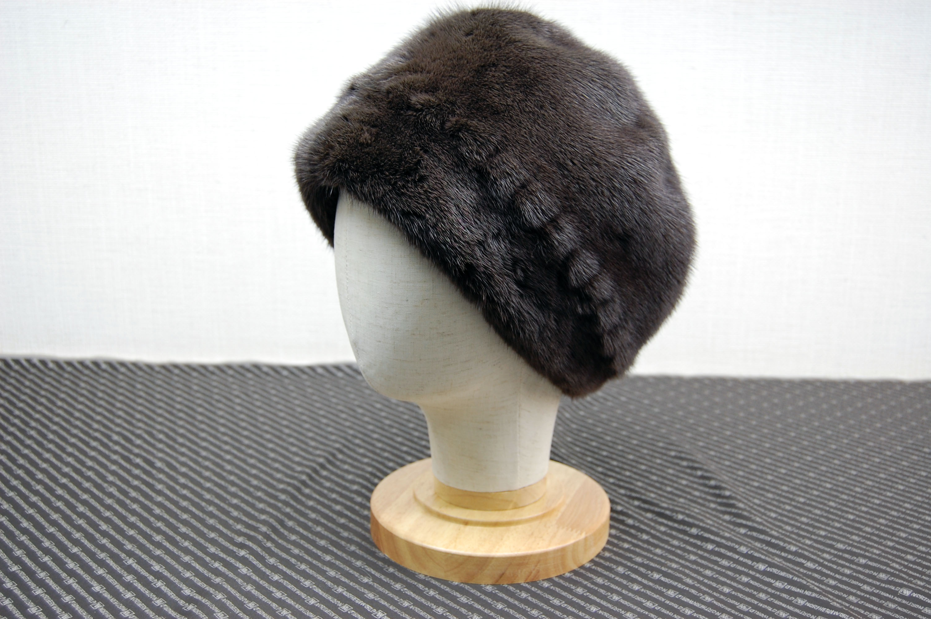 ミンク　クロケットハットの画像