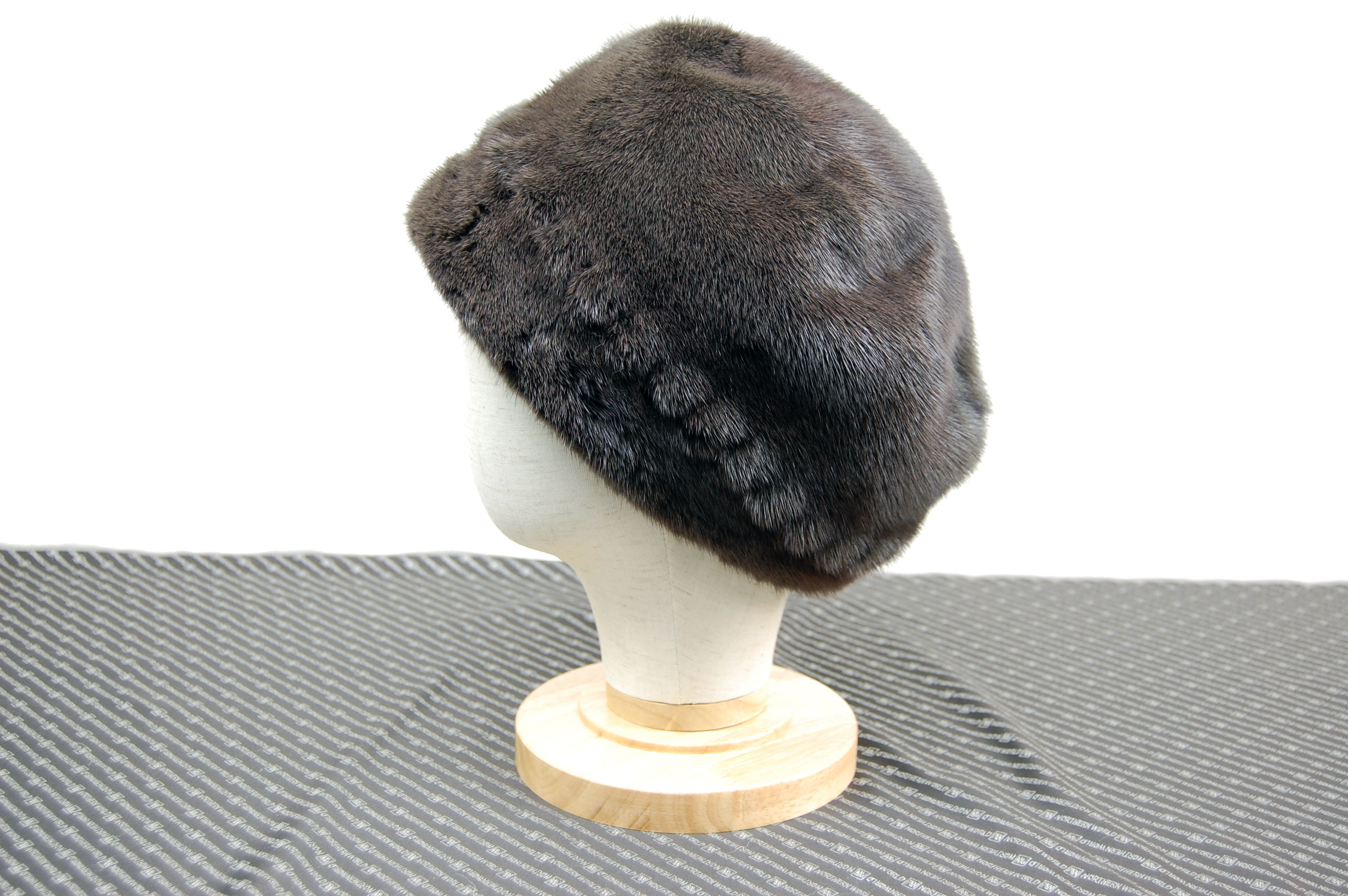 ミンク　クロケットハットの画像