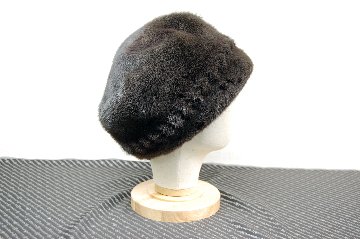 ミンク　クロケットハットの画像