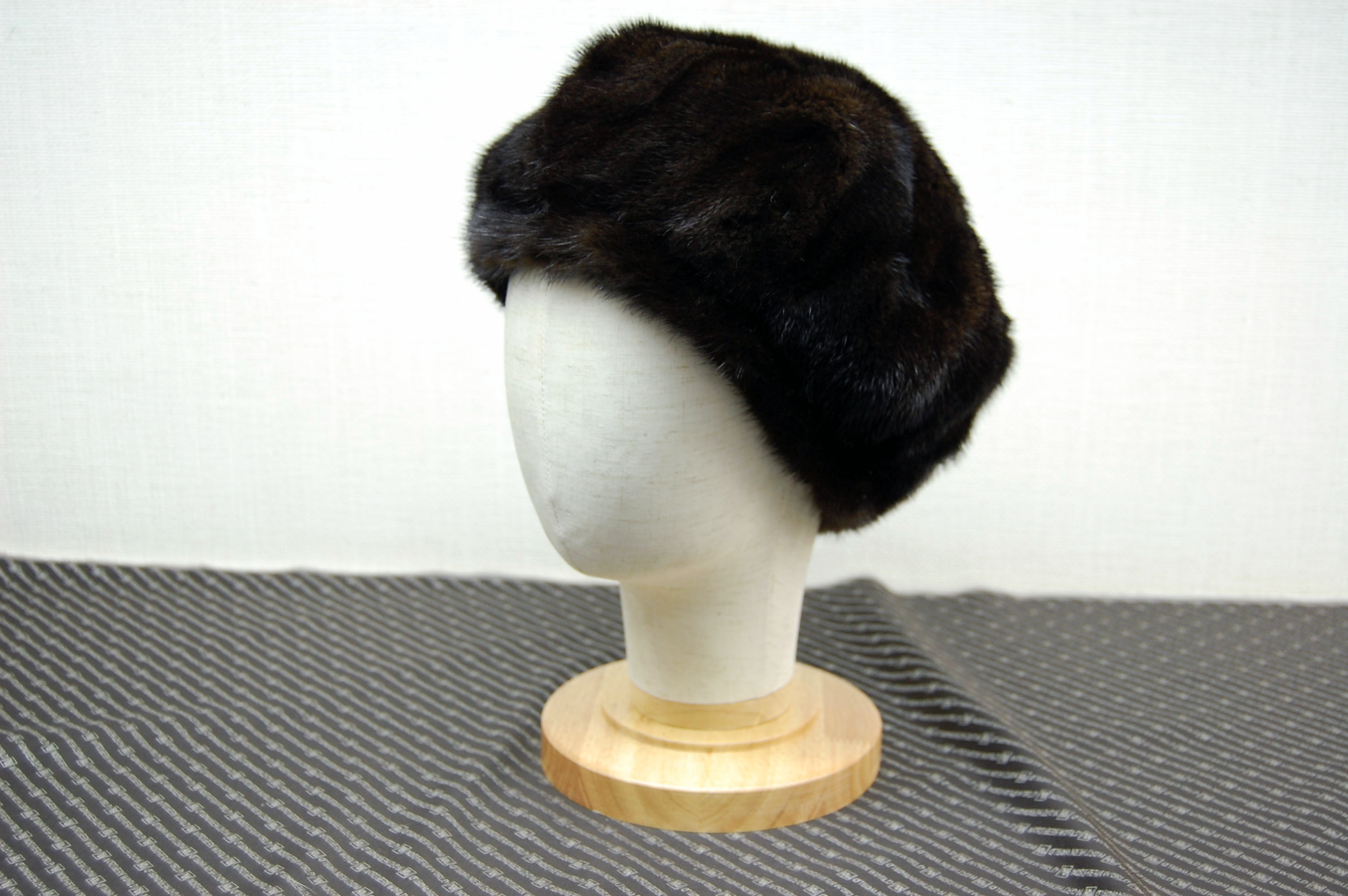 ミンク　ベレー帽の画像