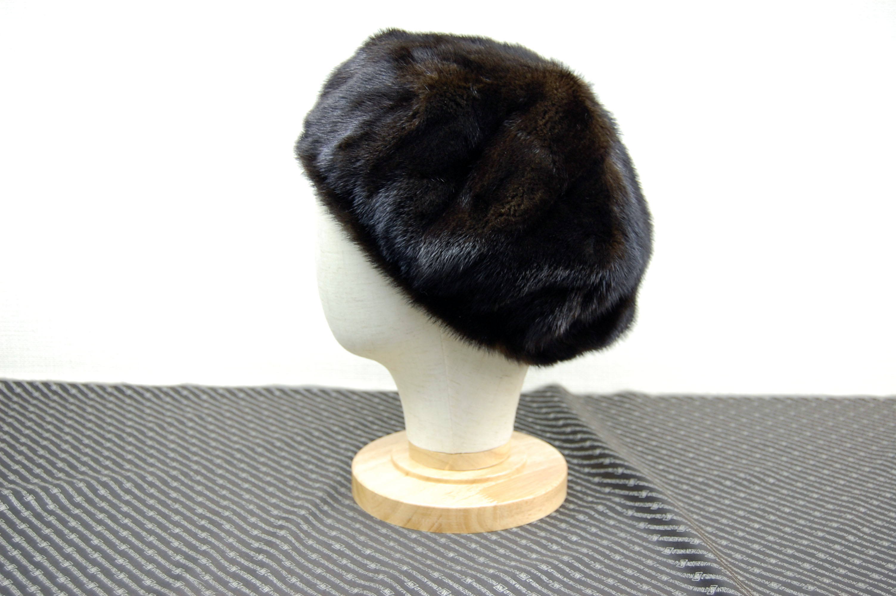 ミンク　ベレー帽の画像