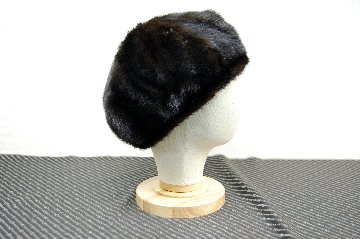 ミンク　ベレー帽の画像