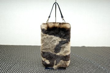 カモフラ柄レッキス　マチ無しミニバッグの画像