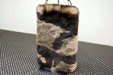 カモフラ柄レッキス　マチ無しミニバッグの画像